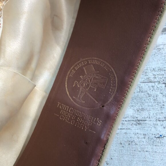 Vintage Royal Stetson Open Road Beige Felt Cowboy Hat – Men’s - Picture 9 of 10